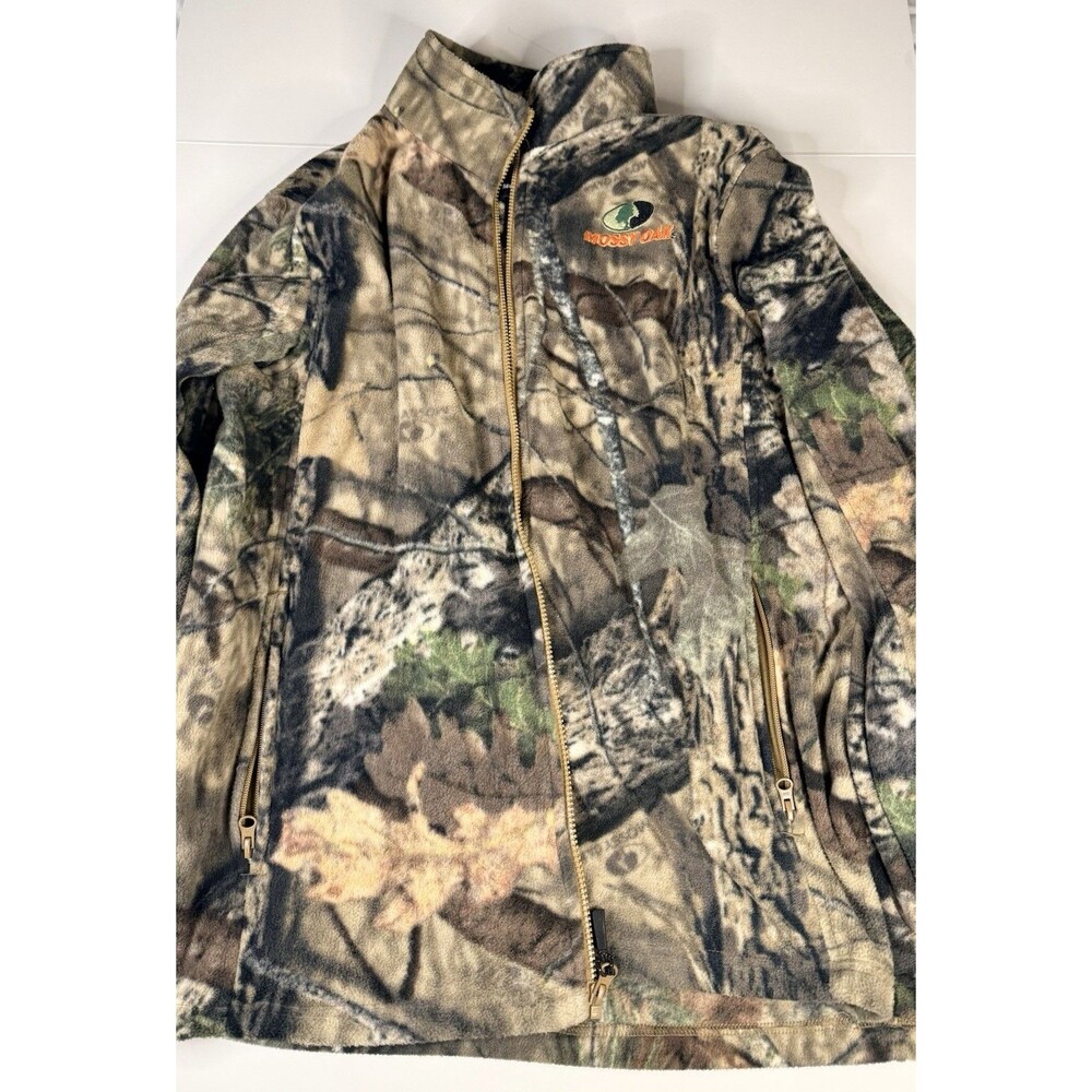 Mossy Oak Mo Country Polyester Jacket Mens XL Full Zip Camo Game Deer Hunting